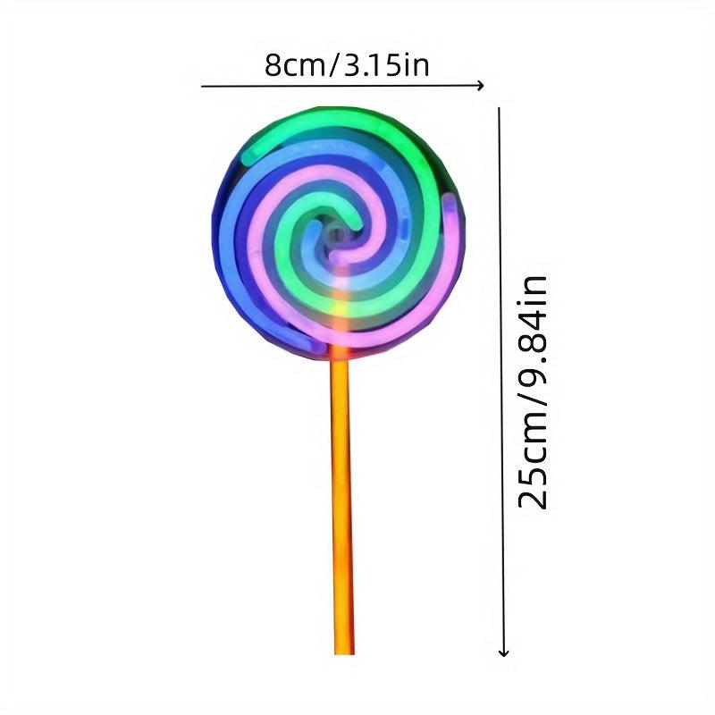 4pcs Fluorescent Stick Lollipop Light up Toy