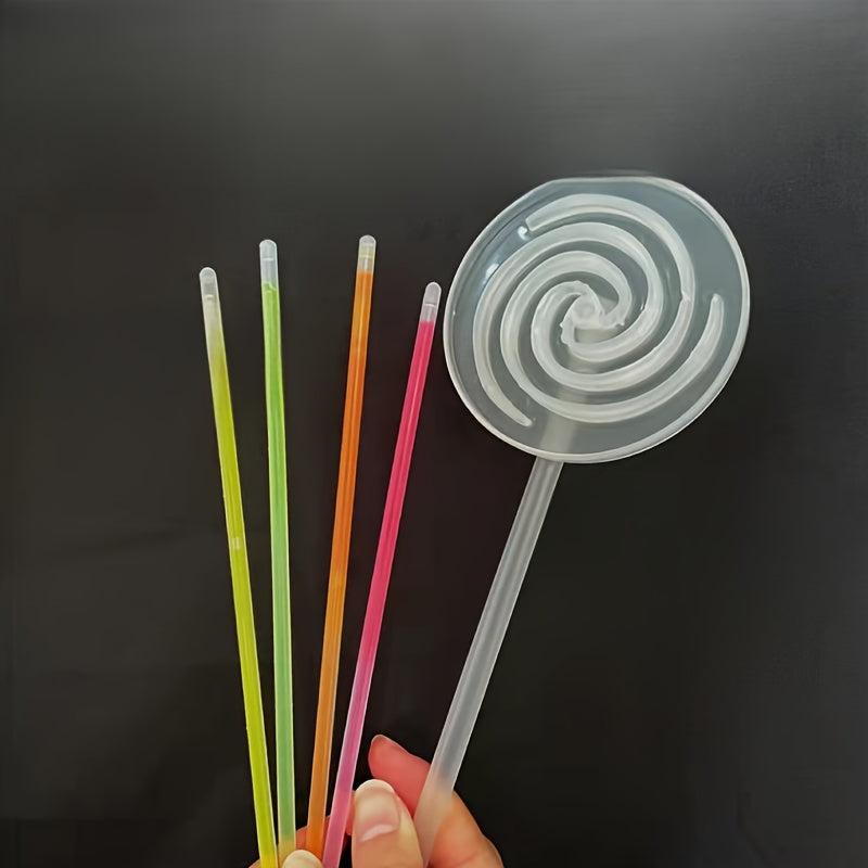 4pcs Fluorescent Stick Lollipop Light up Toy