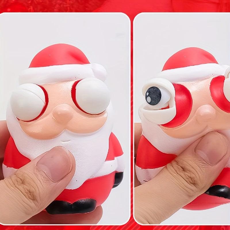 Prank Santa Elk Snowman Pop Eye Decompression Toy Christmas