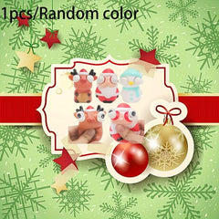 Prank Santa Elk Snowman Pop Eye Decompression Toy Christmas