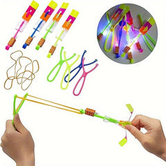 12pcs Luminous Slingshot Dragonfly Night Toys Glow In Dark Party Birthdays