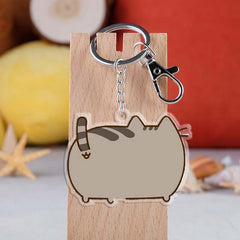 9 Inch Acrylic Cat Keychain Keyring
