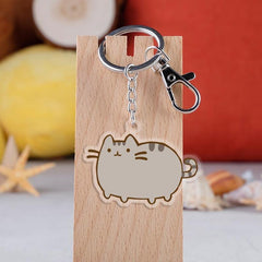9 Inch Acrylic Cat Keychain Keyring