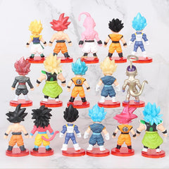 16Pcs Anime Character Hand Model Doll Car Ornament Gashapon Doll Collectible Toy