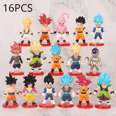 16Pcs Anime Character Hand Model Doll Car Ornament Gashapon Doll Collectible Toy