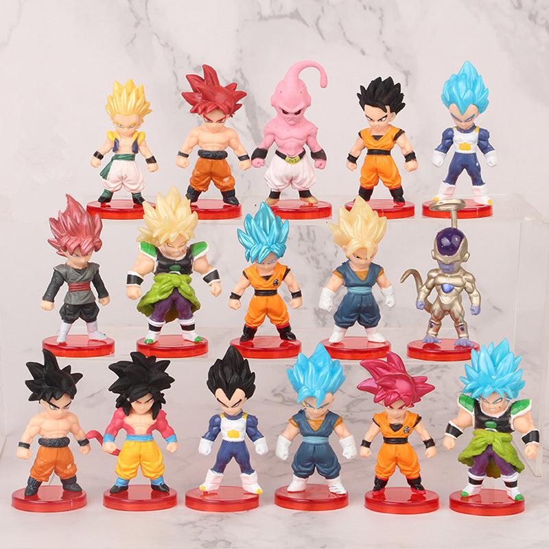 16Pcs Anime Character Hand Model Doll Car Ornament Gashapon Doll Collectible Toy