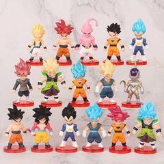 16Pcs Anime Character Hand Model Doll Car Ornament Gashapon Doll Collectible Toy