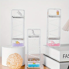 Cartoon Hourglass Decoration Transparent Acrylic Decompression Crafts
