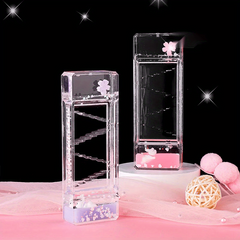 Cartoon Hourglass Decoration Transparent Acrylic Decompression Crafts
