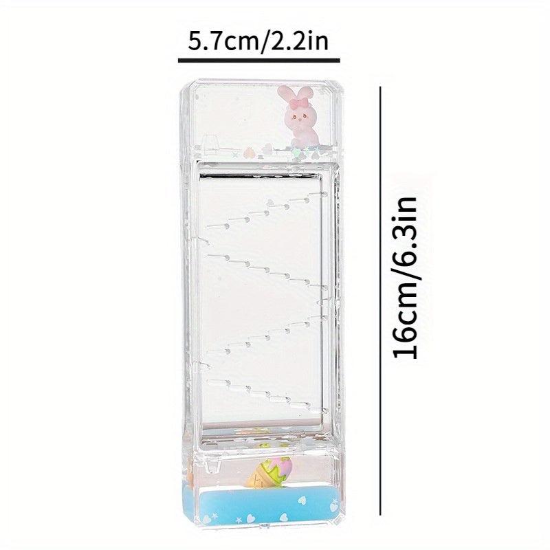 Cartoon Hourglass Decoration Transparent Acrylic Decompression Crafts