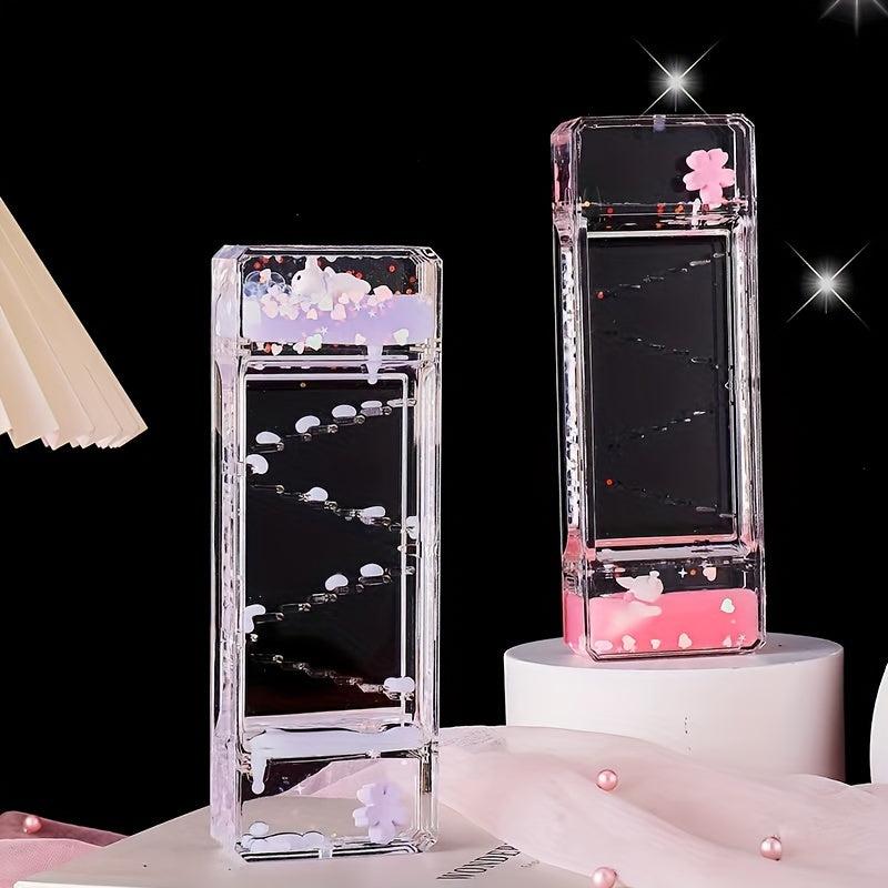 Cartoon Hourglass Decoration Transparent Acrylic Decompression Crafts