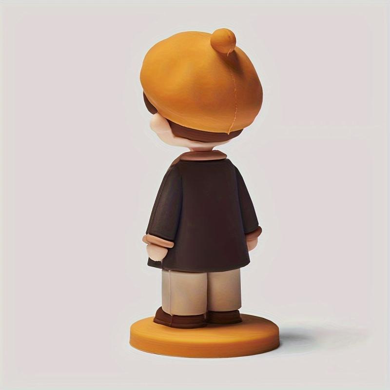 Boy and Girl Dolls Cartoon Decoration for Desktop Christmas