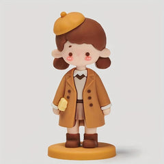 Boy and Girl Dolls Cartoon Decoration for Desktop Christmas