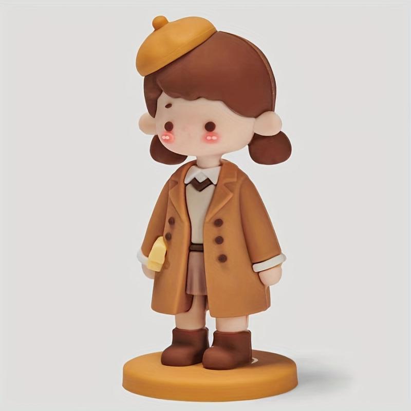 Boy and Girl Dolls Cartoon Decoration for Desktop Christmas