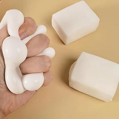 Creative Plastic Tofu Stress Relief Toy - Funny Prank Gift