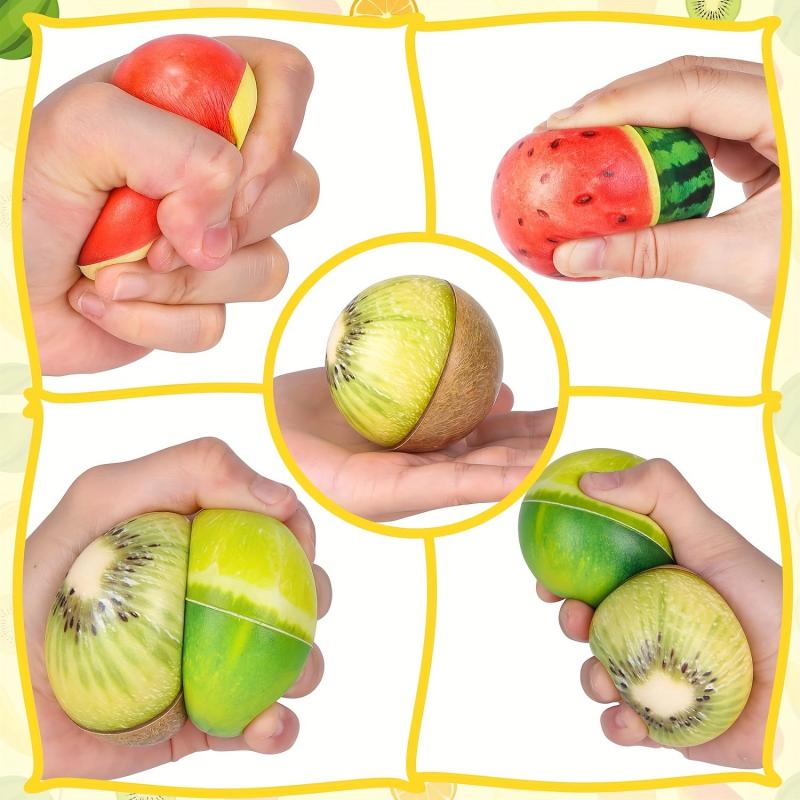 Soft Touch Fruit Sponge Ball Creative Stress Relief Toy