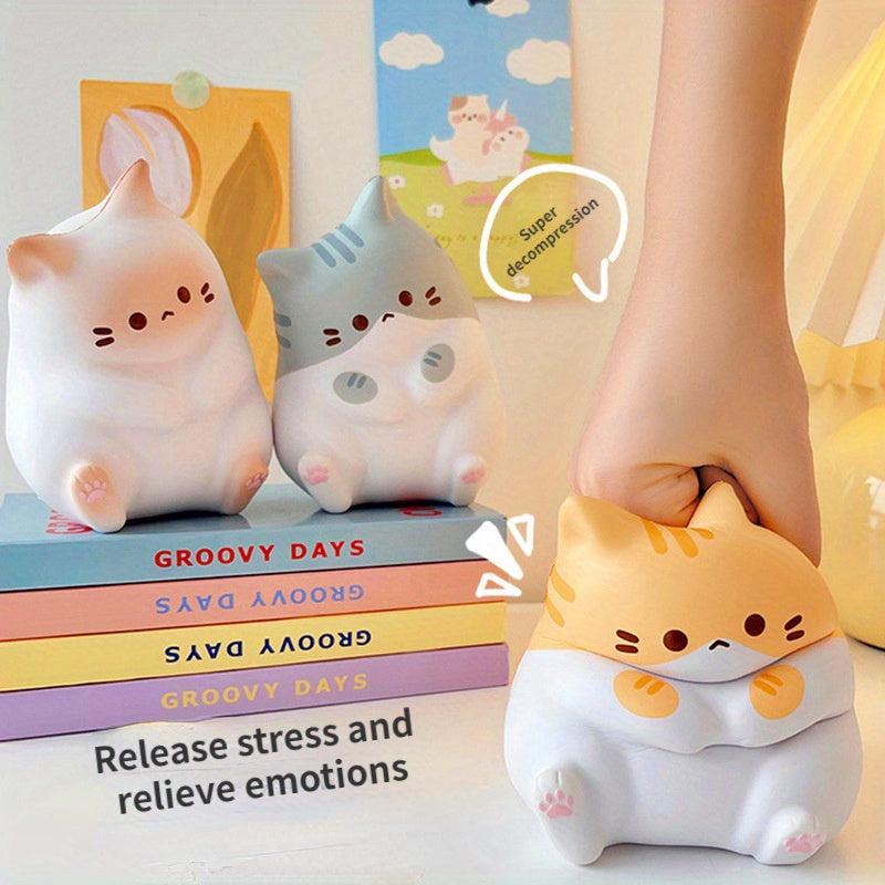 Funny Cartoon Cat Decompressing Toy for Work