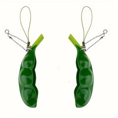 2pcs Squeeze Beans Vent Beans Music Decompression Keychain Toys