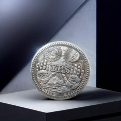 Decision Coin With Acrylic Clear Case - Fun Golden plated Coin