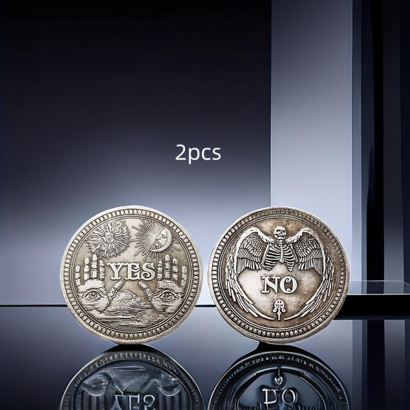 Decision Coin With Acrylic Clear Case - Fun Golden plated Coin