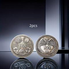 Decision Coin With Acrylic Clear Case - Fun Golden plated Coin