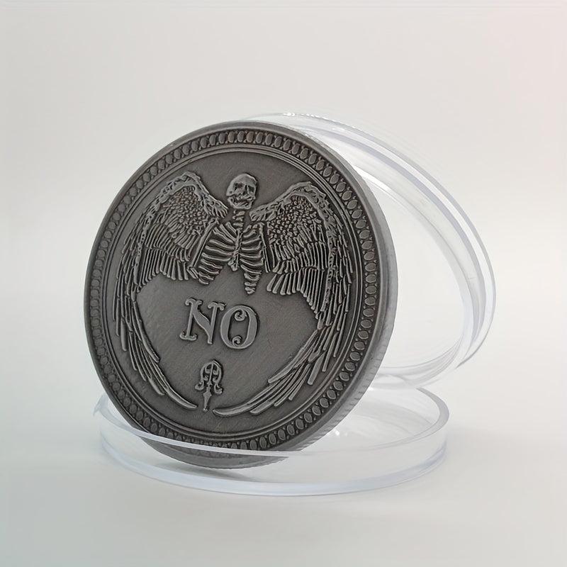 Decision Coin With Acrylic Clear Case - Fun Golden plated Coin