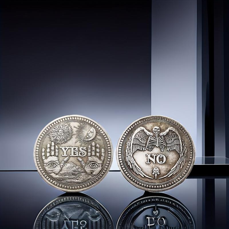 Decision Coin With Acrylic Clear Case - Fun Golden plated Coin