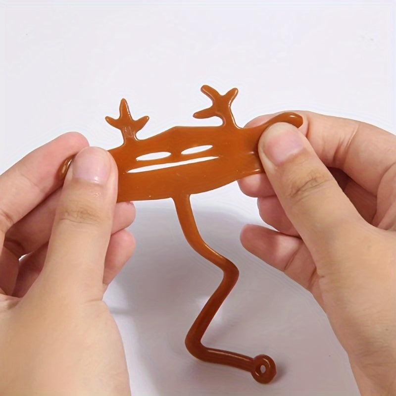 5pcs Christmas Wall Stretchy Sticky Hand Toys Xmas Party Favors