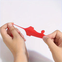 5pcs Christmas Wall Stretchy Sticky Hand Toys Xmas Party Favors