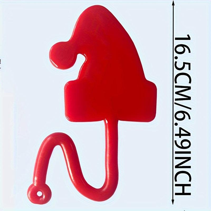 5pcs Christmas Wall Stretchy Sticky Hand Toys Xmas Party Favors