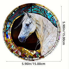 14 Horse Stained Acrylic Window Hanging Sun Catcher Art Decor