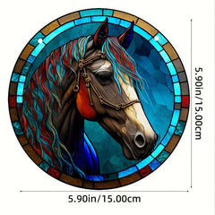 14 Horse Stained Acrylic Window Hanging Sun Catcher Art Decor