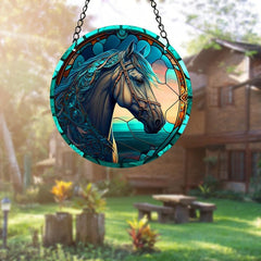 14 Horse Stained Acrylic Window Hanging Sun Catcher Art Decor