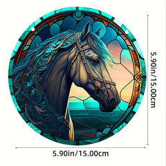 14 Horse Stained Acrylic Window Hanging Sun Catcher Art Decor