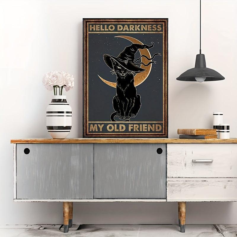 Magic Hat Cat Painting Modern Bedroom Living Room Wall Decoration Frameless