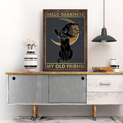 Magic Hat Cat Painting Modern Bedroom Living Room Wall Decoration Frameless