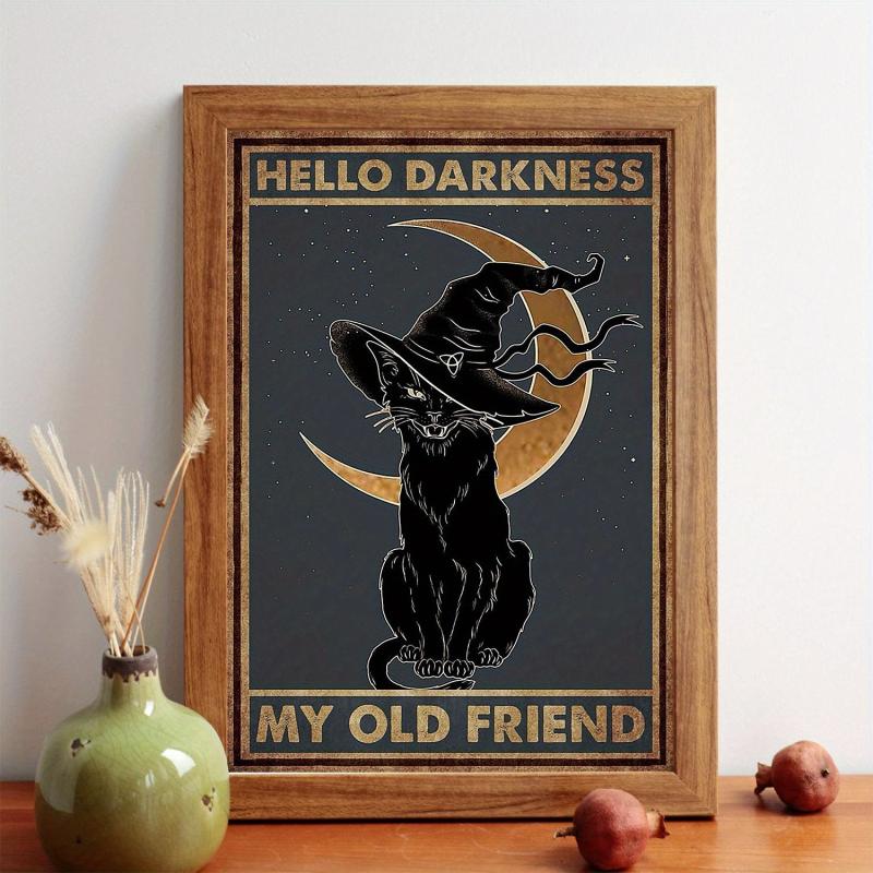 Magic Hat Cat Painting Modern Bedroom Living Room Wall Decoration Frameless