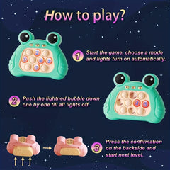 Fast Speed Pushing Game Sensory Fidget Toy Green Frog