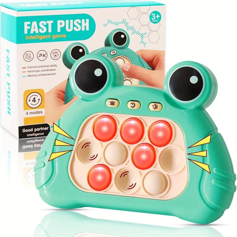 Fast Speed Pushing Game Sensory Fidget Toy Green Frog