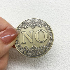Yes Or No Decision Coin Gift Challenge Coin