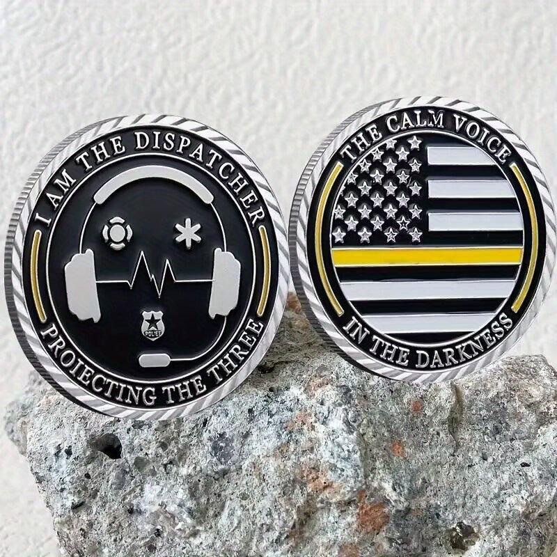 I Am The Dispatcher Protecting The Three Challenge Coin Gift Coin