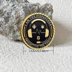 I Am The Dispatcher Protecting The Three Challenge Coin Gift Coin