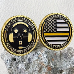 I Am The Dispatcher Protecting The Three Challenge Coin Gift Coin
