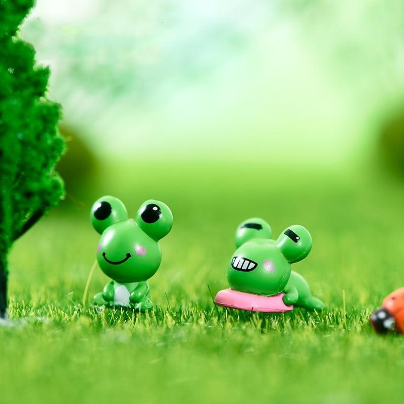 2pcs Cartoon Frog Home Decor Ornaments Funny Party Favors