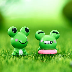 2pcs Cartoon Frog Home Decor Ornaments Funny Party Favors