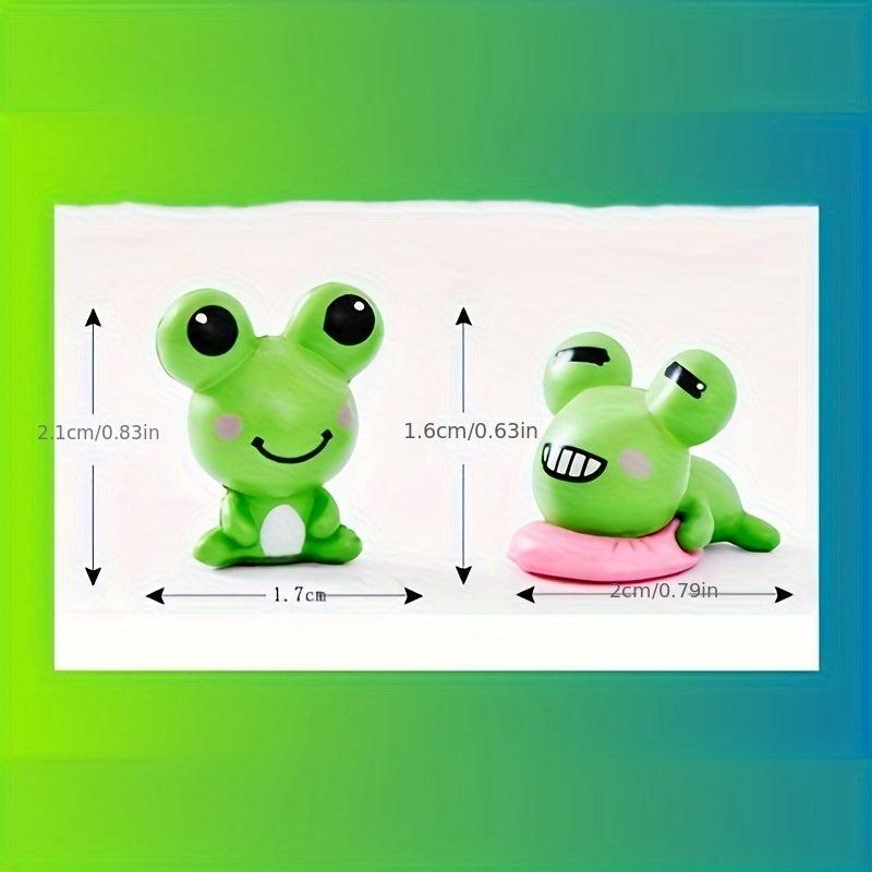 2pcs Cartoon Frog Home Decor Ornaments Funny Party Favors