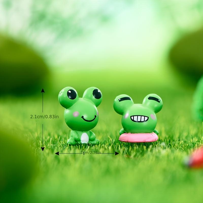 2pcs Cartoon Frog Home Decor Ornaments Funny Party Favors