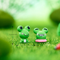 2pcs Cartoon Frog Home Decor Ornaments Funny Party Favors