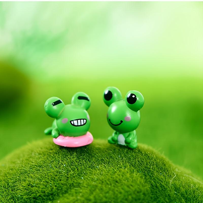 2pcs Cartoon Frog Home Decor Ornaments Funny Party Favors