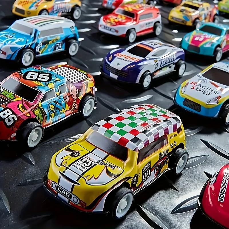 Alloy Inertia Pull Back Car Model Mini Racing Toy Combo Pack